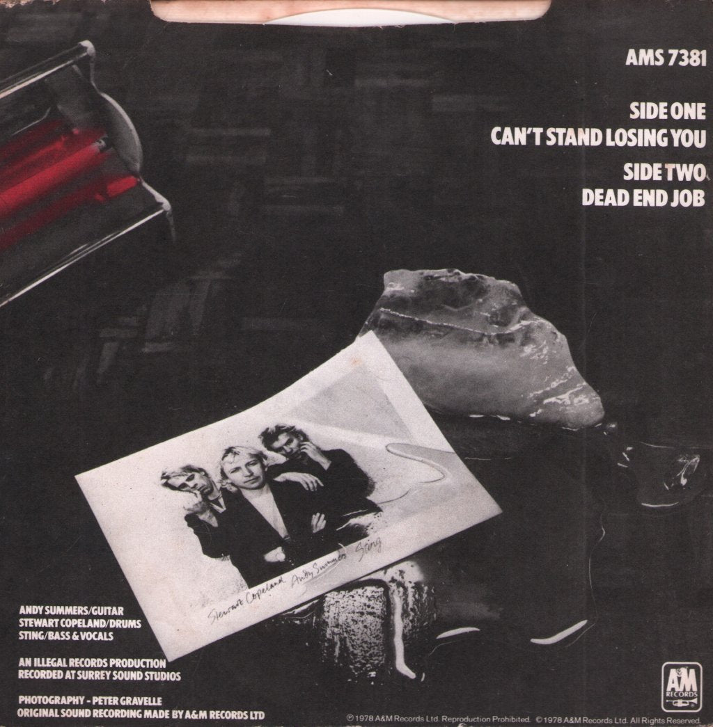 Police - Can't Stand Losing You - 7 Inch