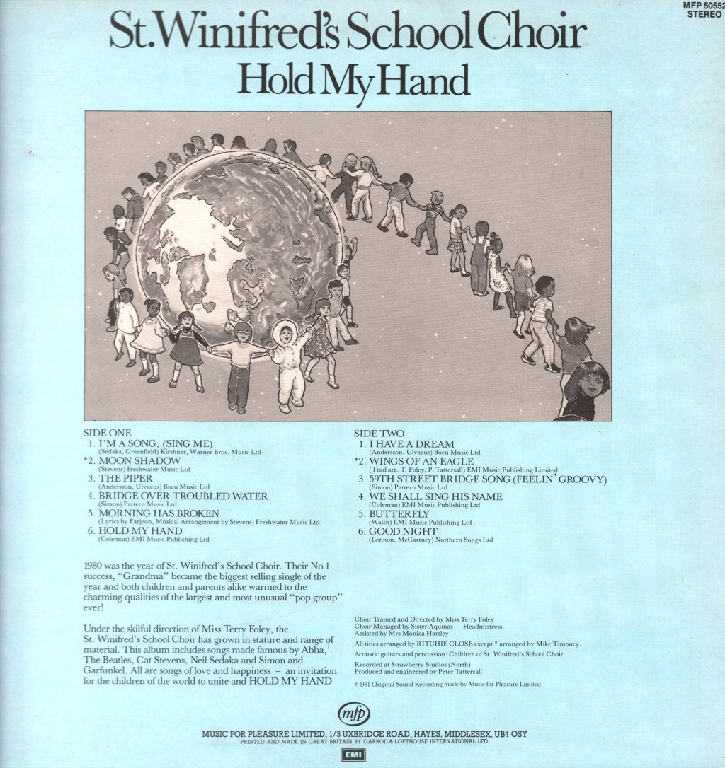 St Winifreds School Choir - Hold My Hand - Lp