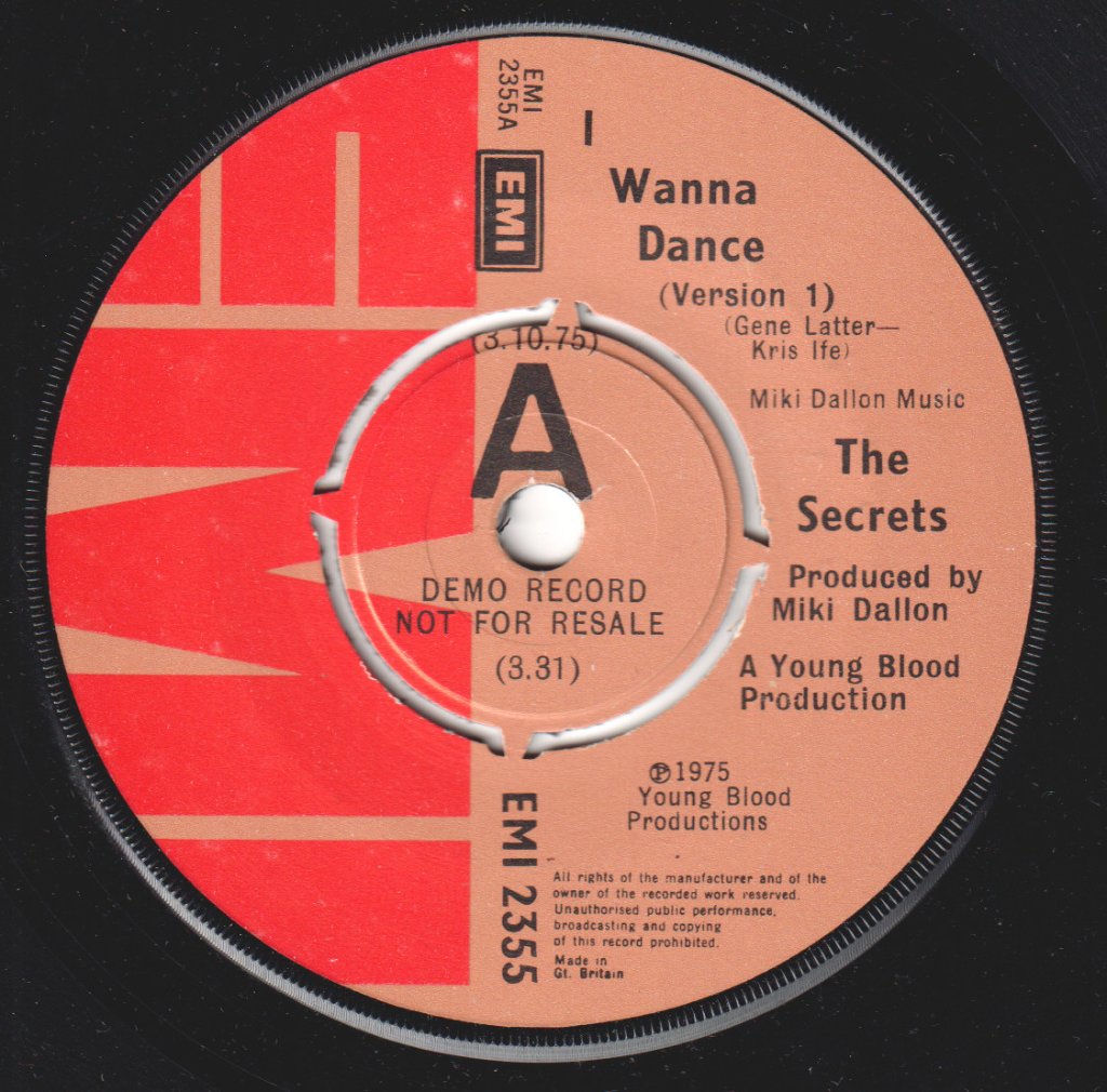 Secrets (70'S Group) - I Wanna Dance - 7 Inch