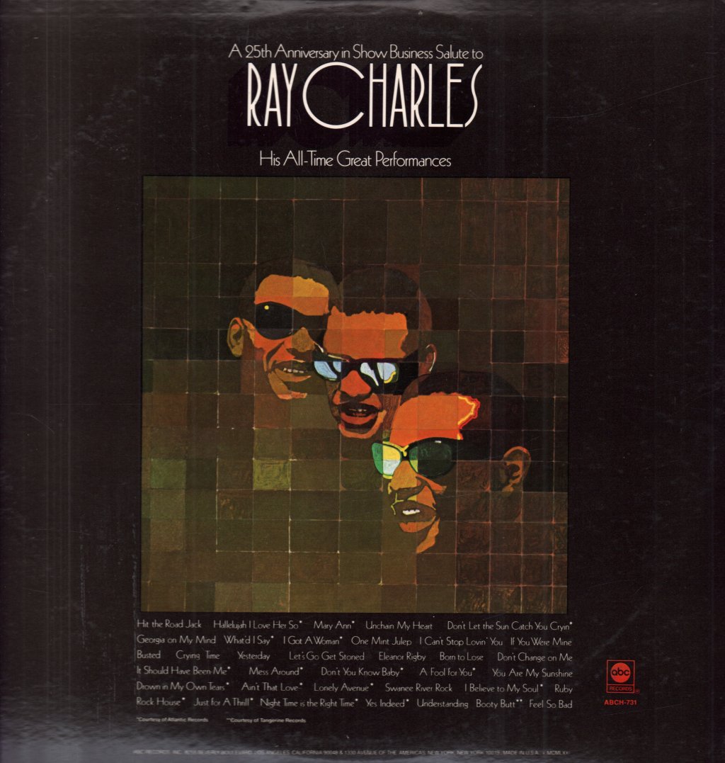 Ray Charles - A 25th Anniversary In Show Business Salute To Ray Charles - Double Lp