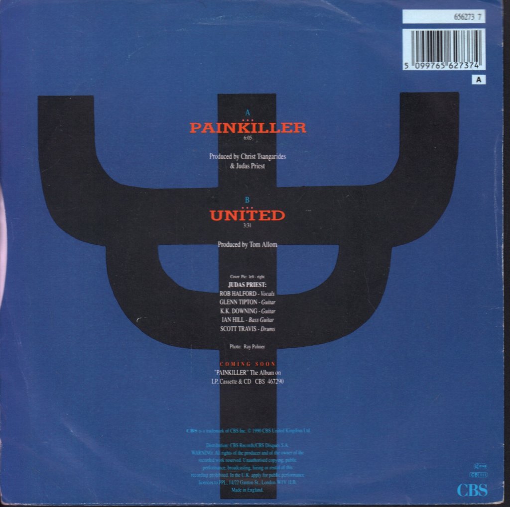 Judas Priest - Painkiller - 7 Inch