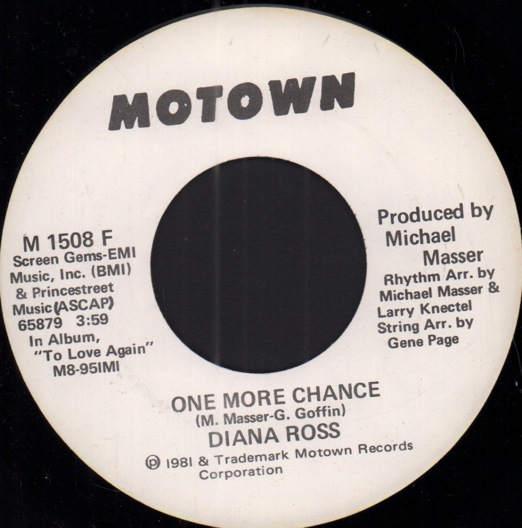 Diana Ross - One More Chance - 7 Inch