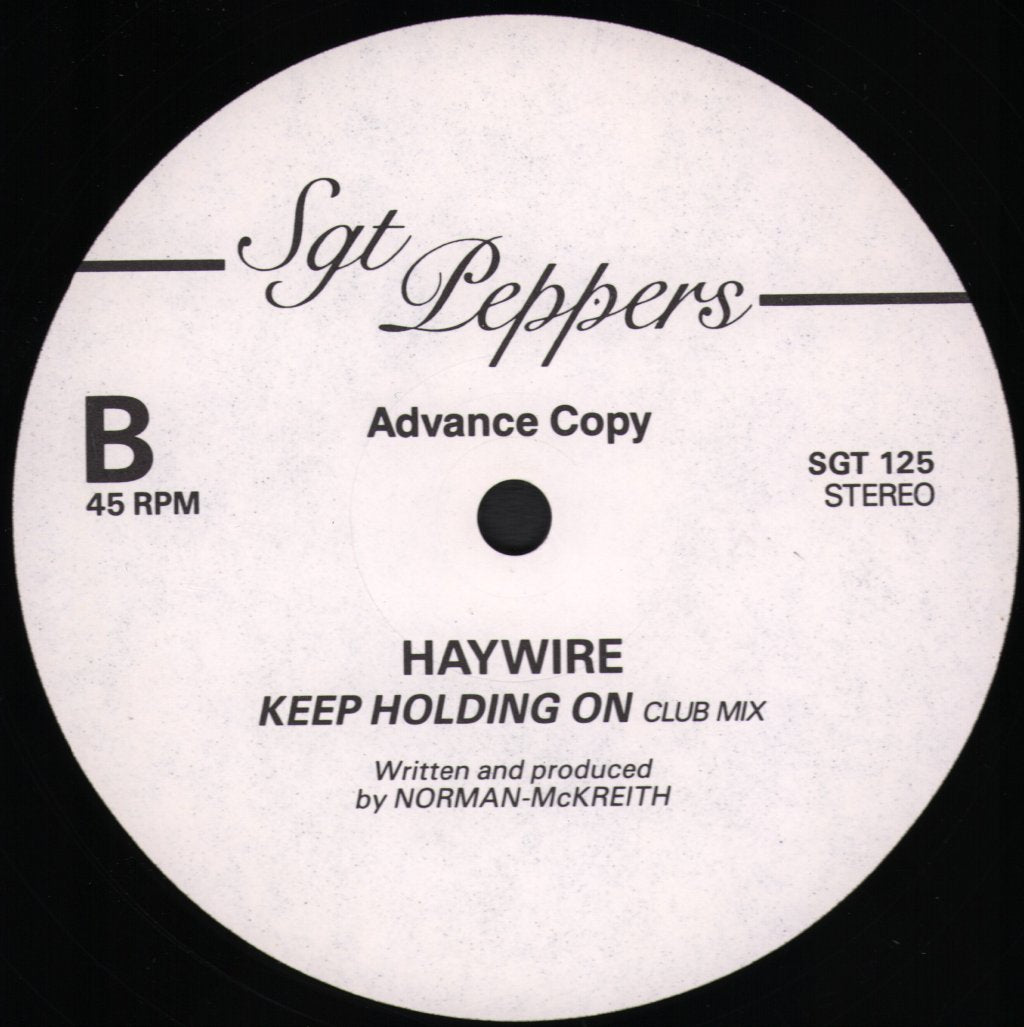 Haywire (Dance) - Keep Holding On - 12 Inch
