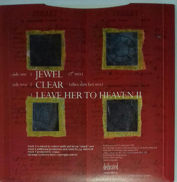 Cranes - Jewel - 7 Inch Box Set
