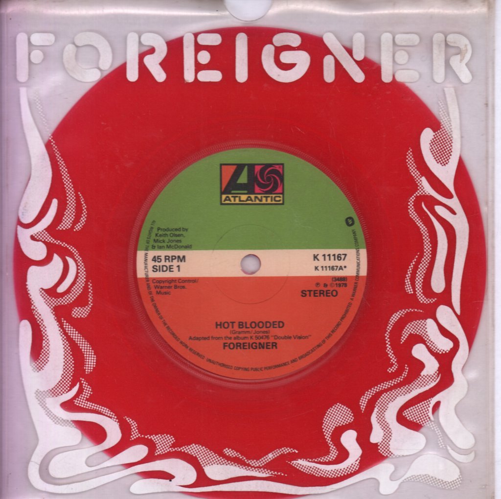 Foreigner - Hot Blooded - 7 Inch