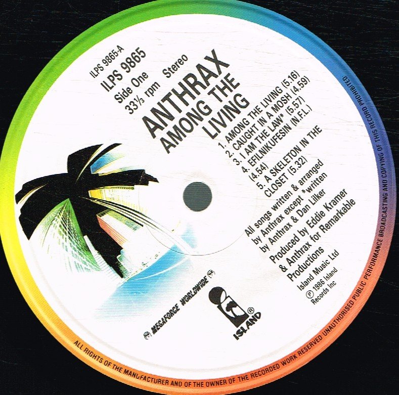 Anthrax (Metal Group) - Among The Living - Lp