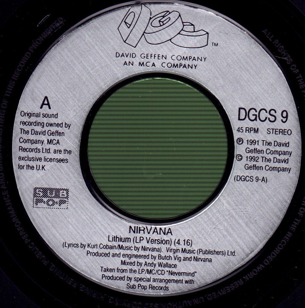 Nirvana - Lithium - 7 Inch