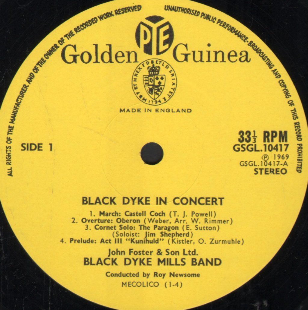 Black Dyke Mills Band - Black Dyke In Concert - Lp