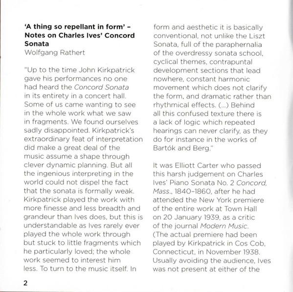 Thomas Hell - ives Concord Sonata - Cd