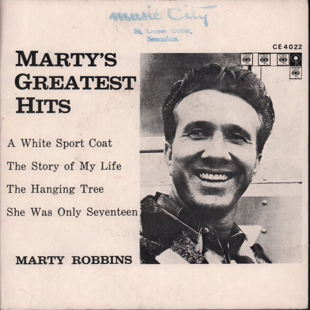 Marty Robbins - Marty's Greatest Hits - 7 Inch