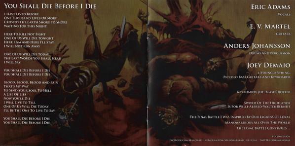 Manowar - Final Battle I - Cd