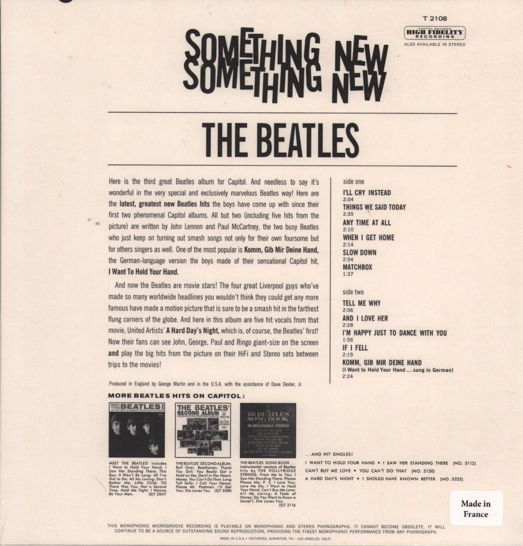 Beatles - Something New - Lp