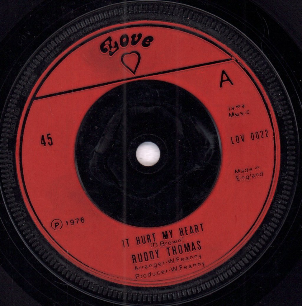 Ruddy Thomas - It Hurts My Heart - 7 Inch