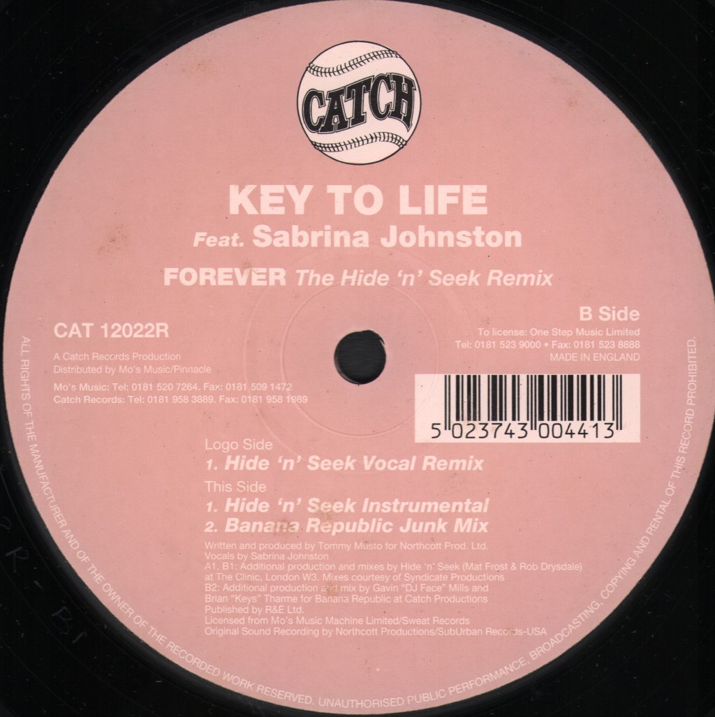 Key To Life Feat. Sabrina Johnston - Forever (The Hide 'n' Seek Remix) - 12 Inch