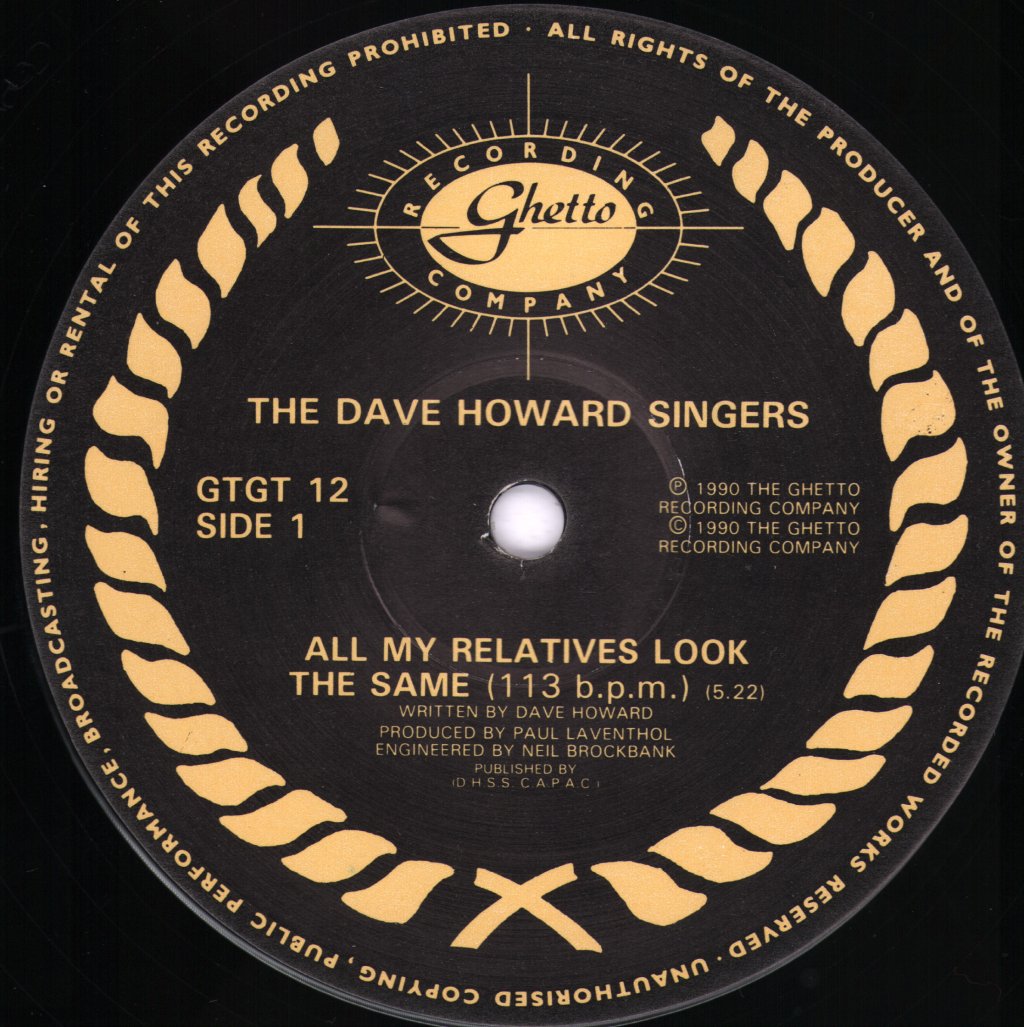 Dave Howard Singers - All My Relatives Look The Same - 12 Inch