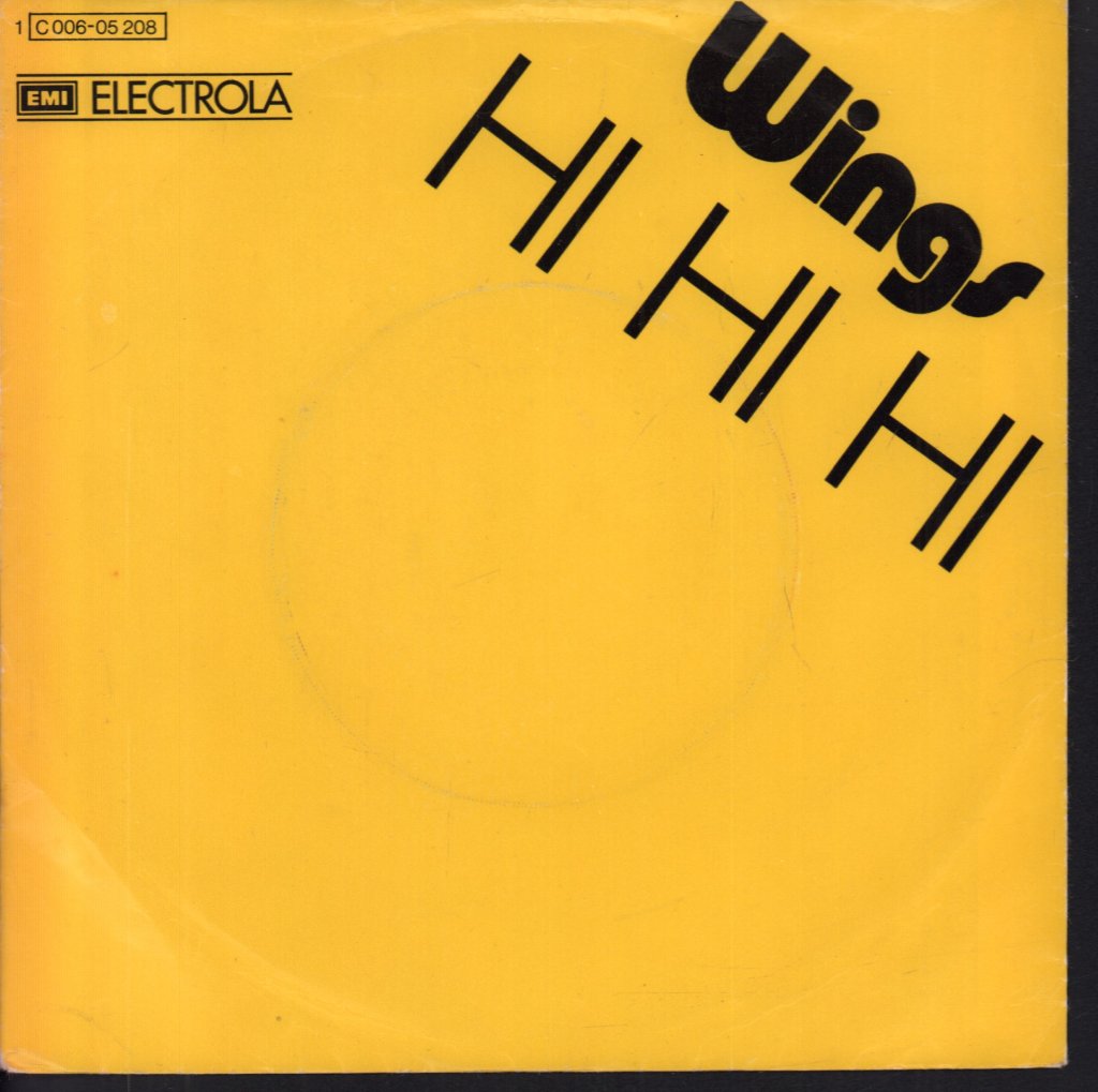 Wings (Paul McCartney's Group) - Hi Hi Hi - 7 Inch