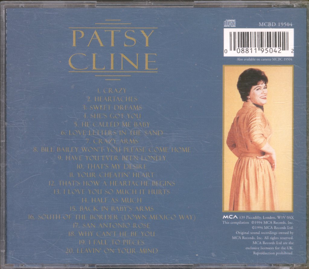 Patsy Cline - Best Of Patsy Cline - Cd