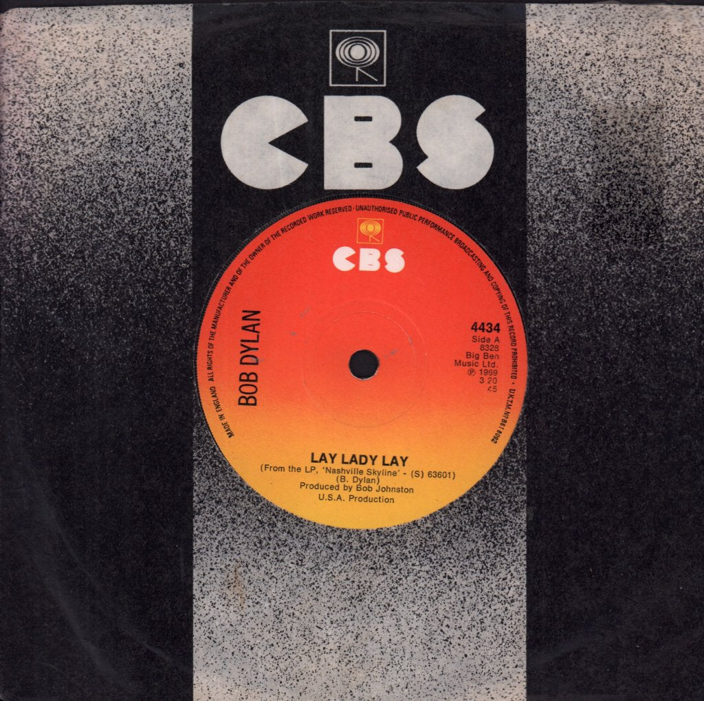 Bob Dylan - Lay Lady Lay - 7 Inch