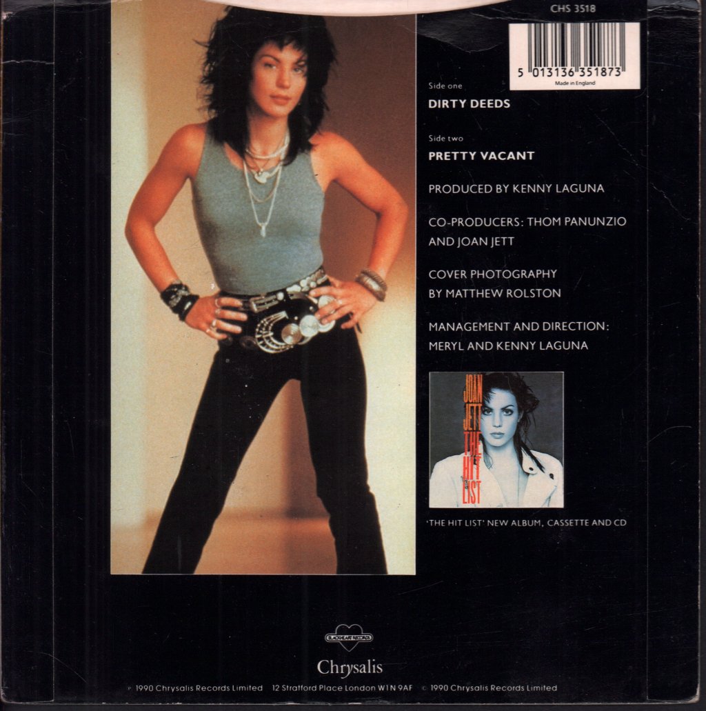 Joan Jett And The Blackhearts - Dirty Deeds - 7 Inch