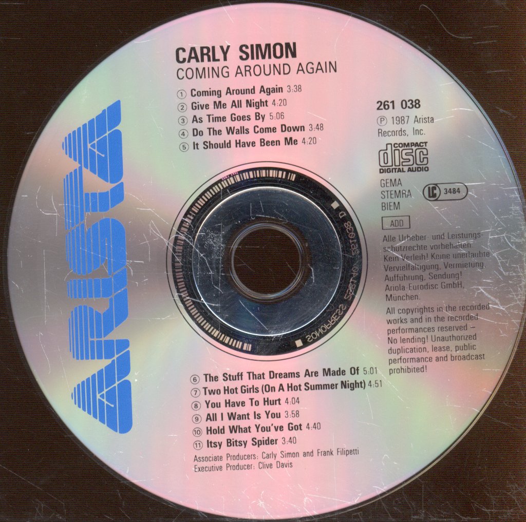 Carly Simon - Coming Around Again - Cd