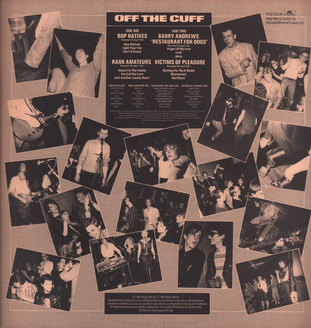 Various Artists - Off The Cuff Live At The 101 - Lp