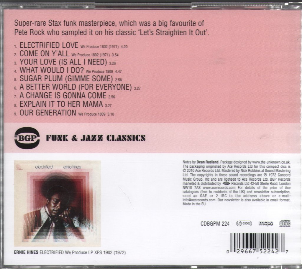 Ernie Hines - Electrified - Cd