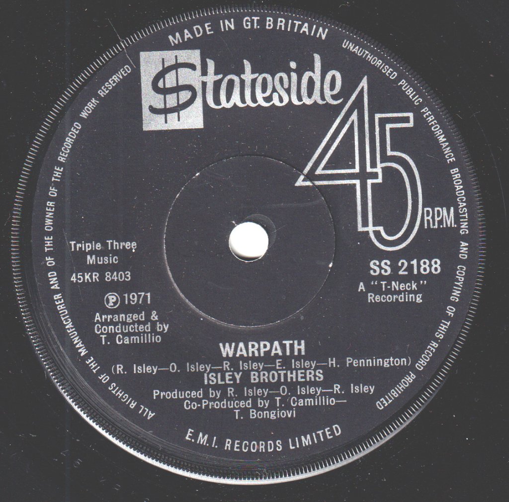Isley Brothers - Warpath - 7 Inch