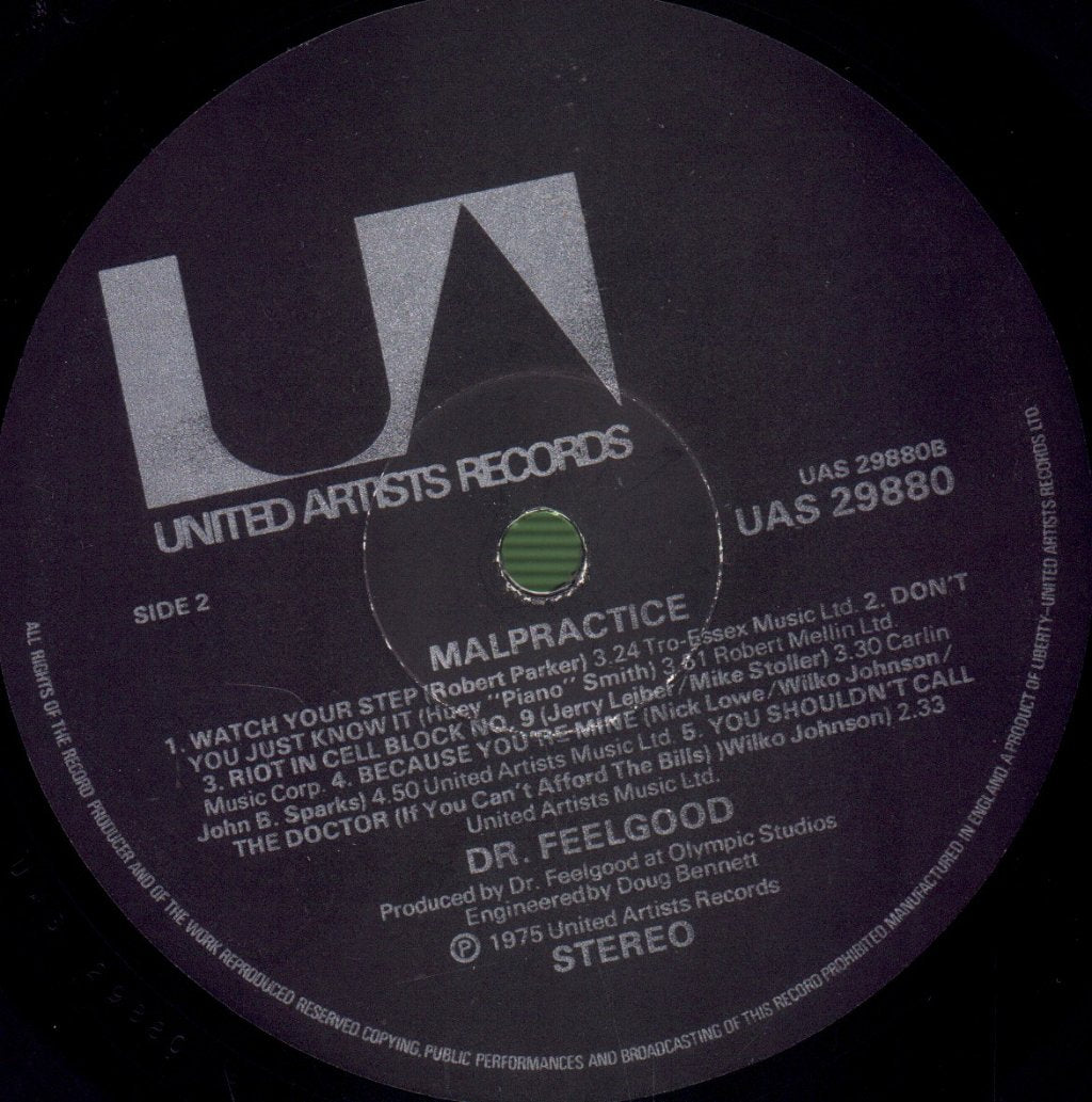Dr Feelgood - Malpractice - Lp