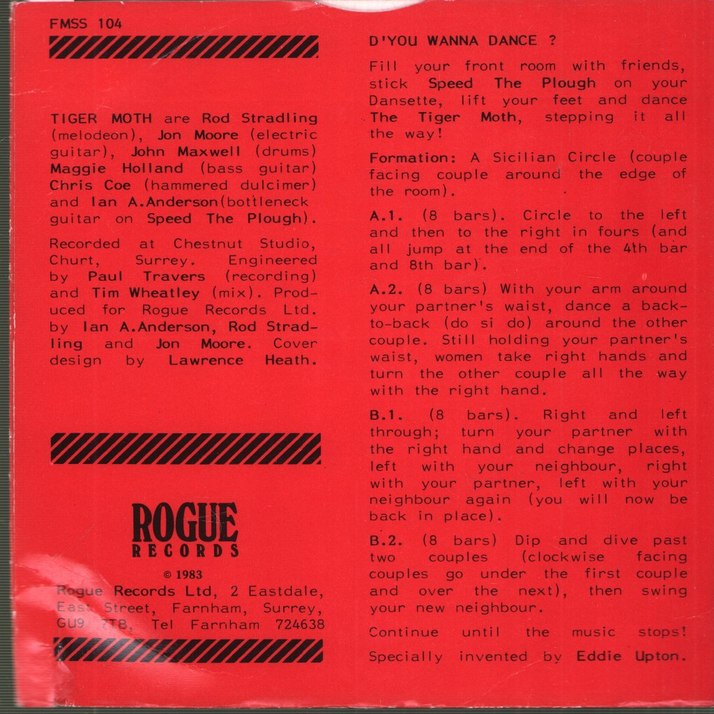Tiger Moth - Speed The Plough - 7 Inch