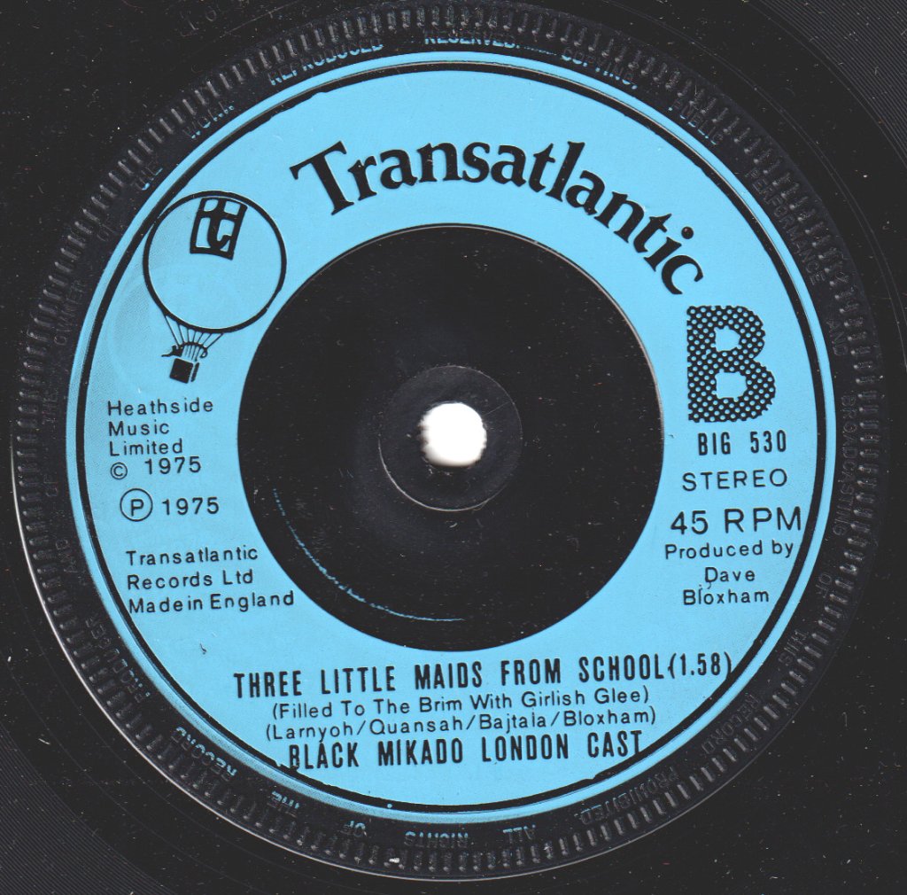 Black Mikado London Cast - Sun And I - 7 Inch