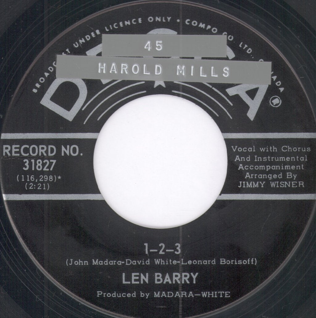 Len Barry - 1 - 2 - 3 - 7 Inch