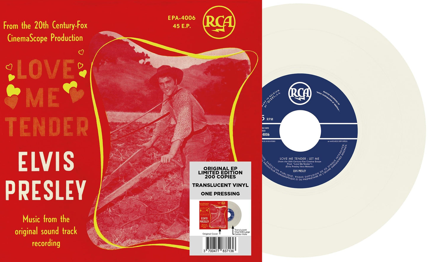 Elvis Presley - 7-Ep Etranger N14 - Love Me Tender (Belgium) - 7 Inch