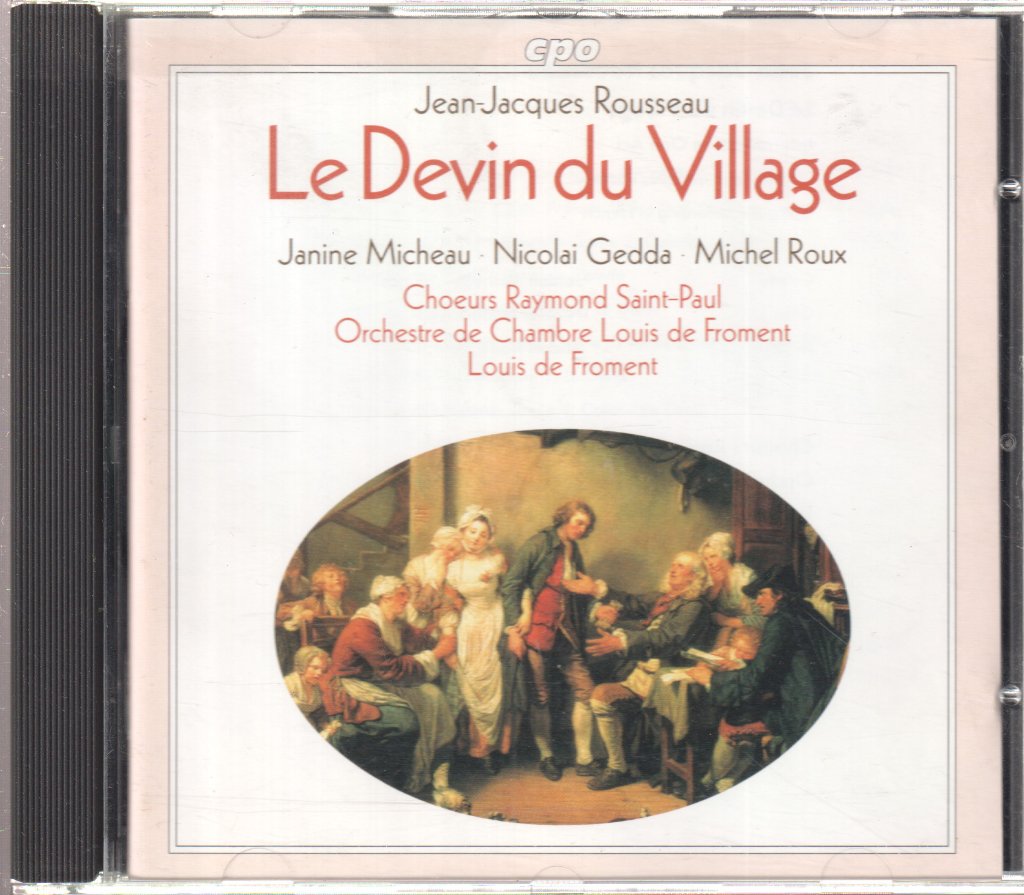 Orchestre De Chambre, Louis De Froment - Jean-Jacques Rousseau - Le Devin Du Village - Cd