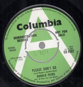 Donald Peers - Please Don't Go - 7 Inch