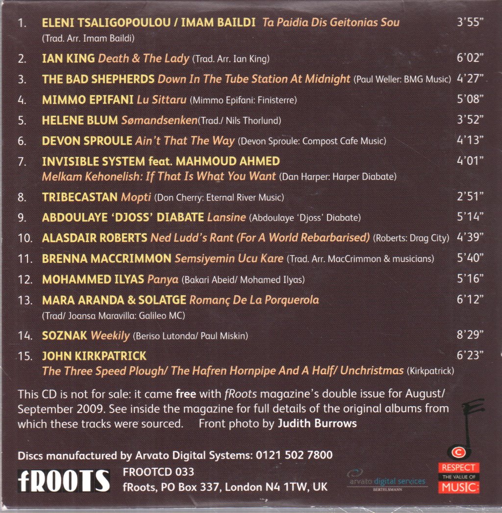 Various Artists - fRoots 33 - Cd