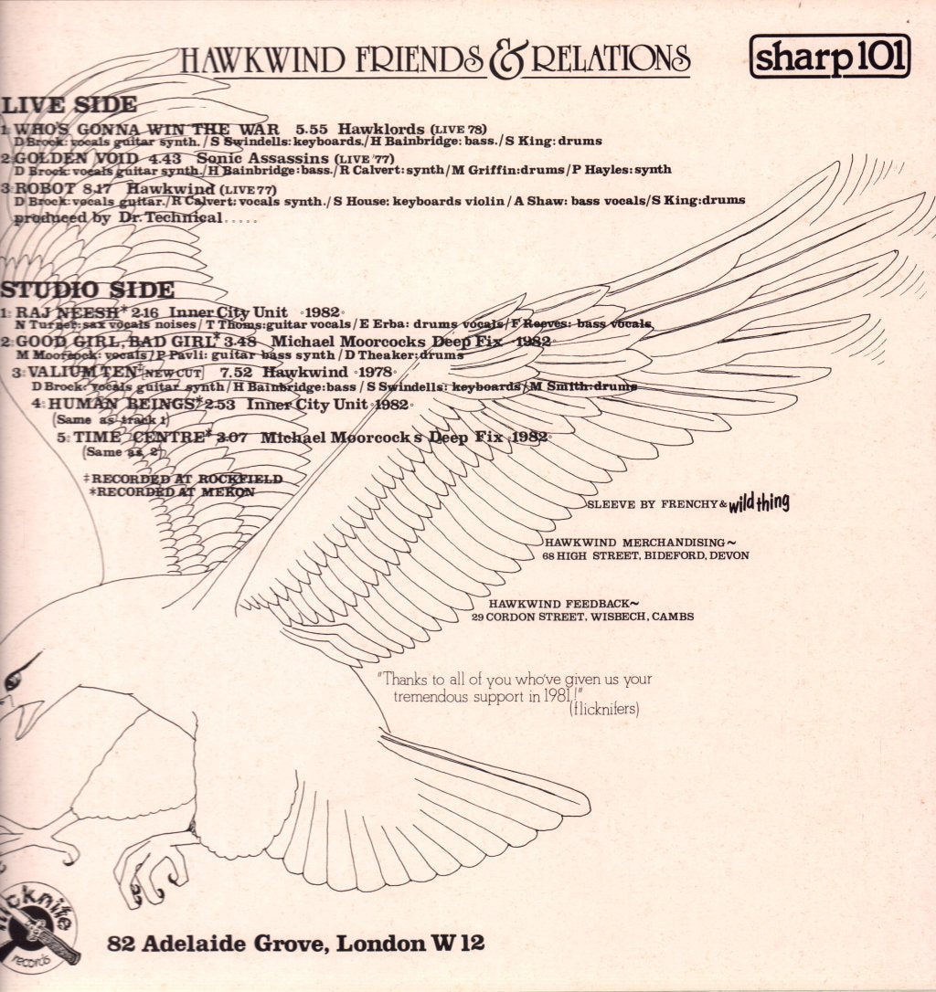 Various Artists - Hawkwind Friends And Relations - Lp