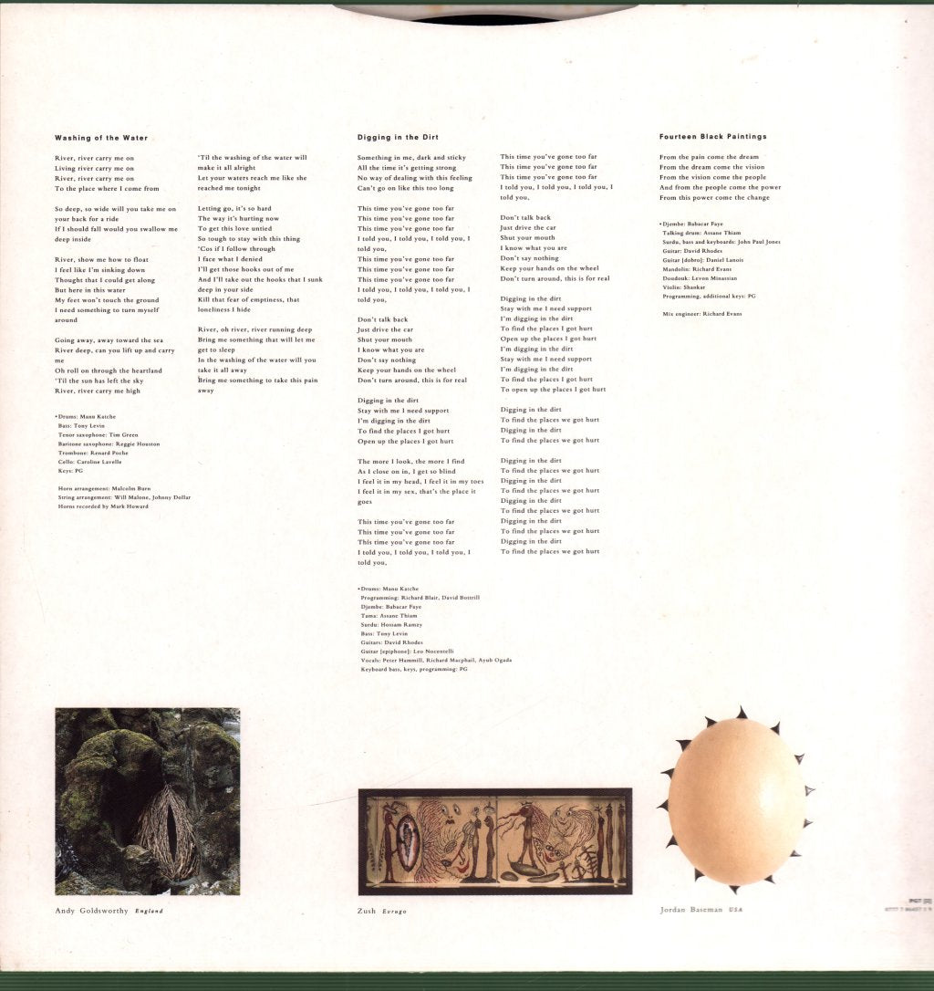 Peter Gabriel - Us - Double Lp