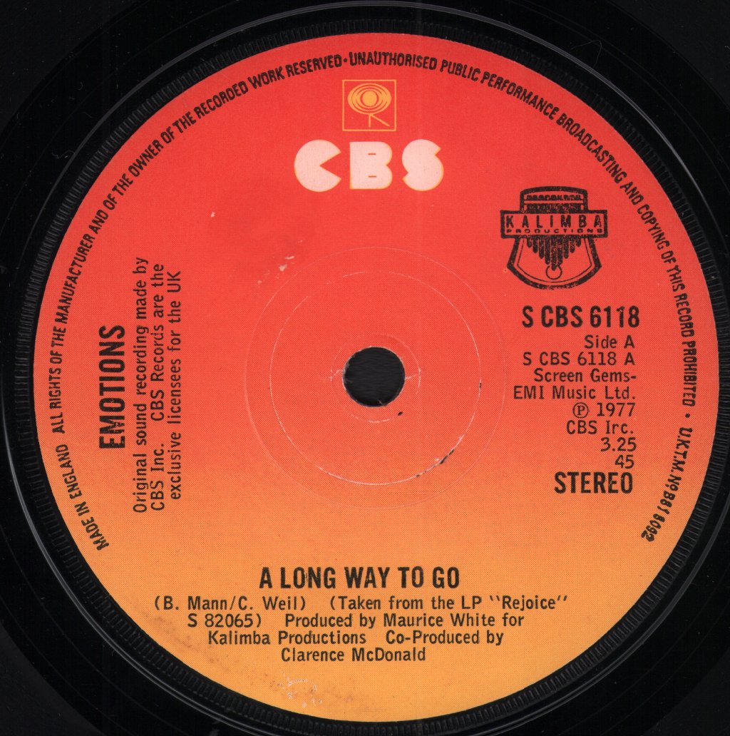 Emotions - A Long Way To Go - 7 Inch