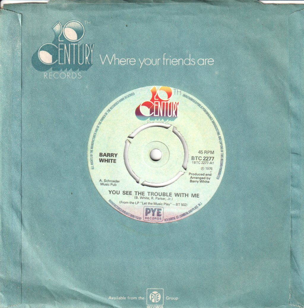 Barry White - You See The Trouble With Me - 7 Inch