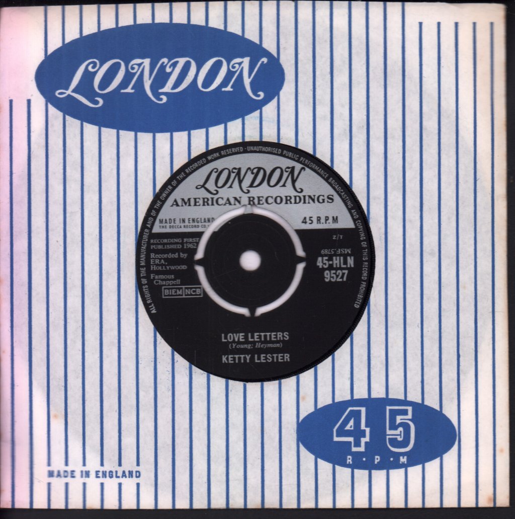 Ketty Lester - Love Letters - 7 Inch