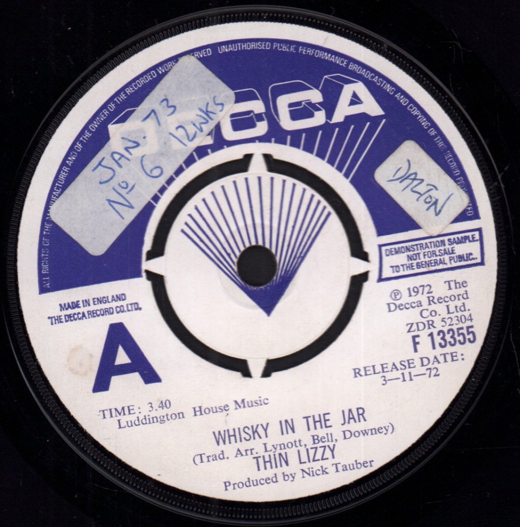 Thin Lizzy - Whisky In The Jar - 7 Inch