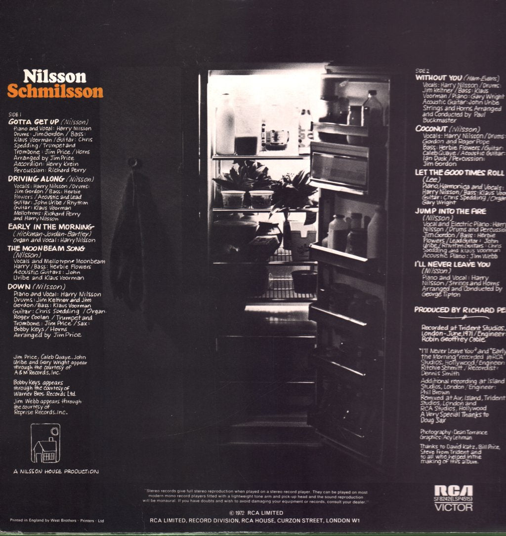 Harry Nilsson - Nilsson Schmilsson - Lp