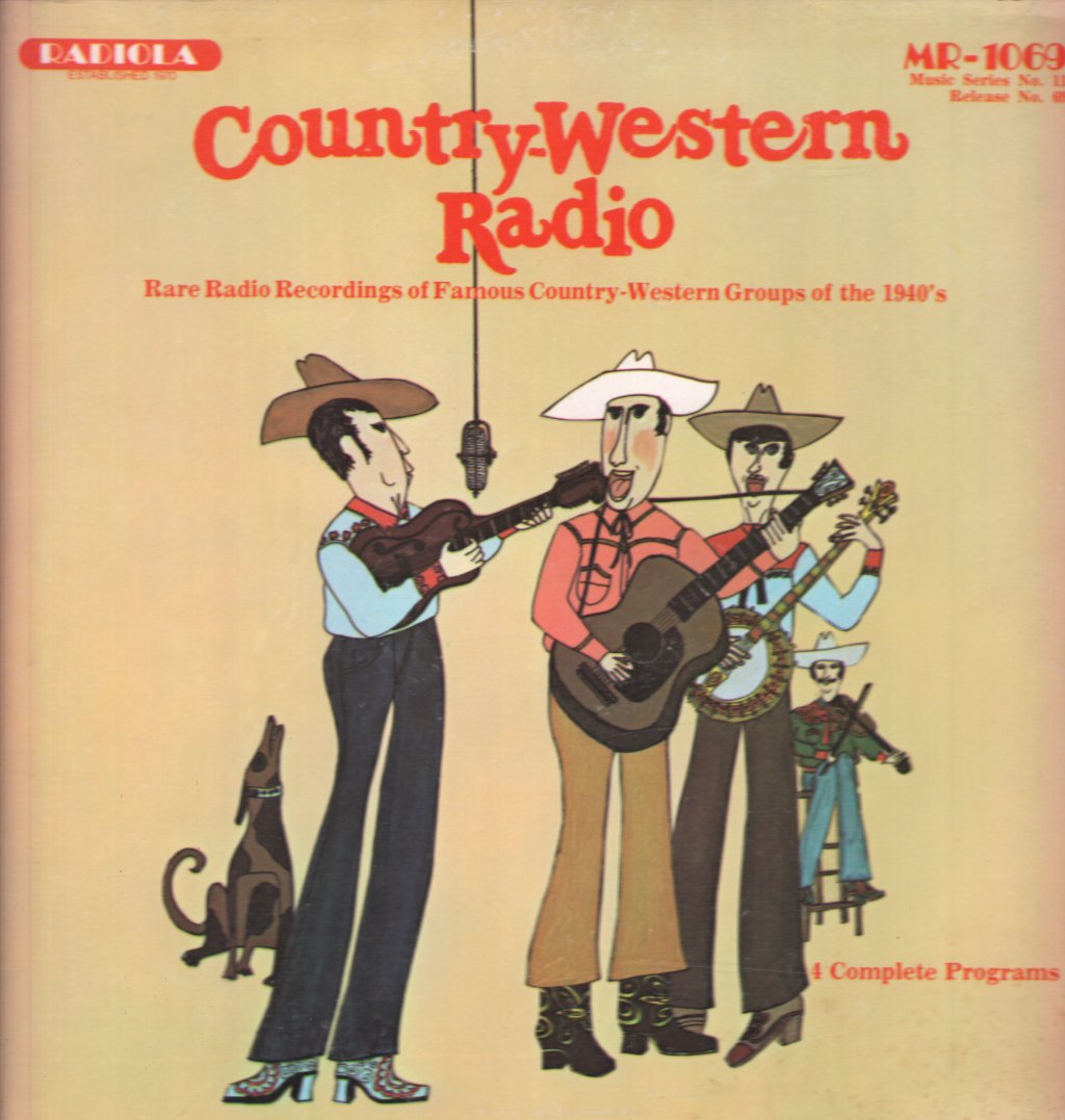Hank Williams, Roy Acuff, Carson Robinson, Sons Of The Pioneers - Country-Western Radio - Lp