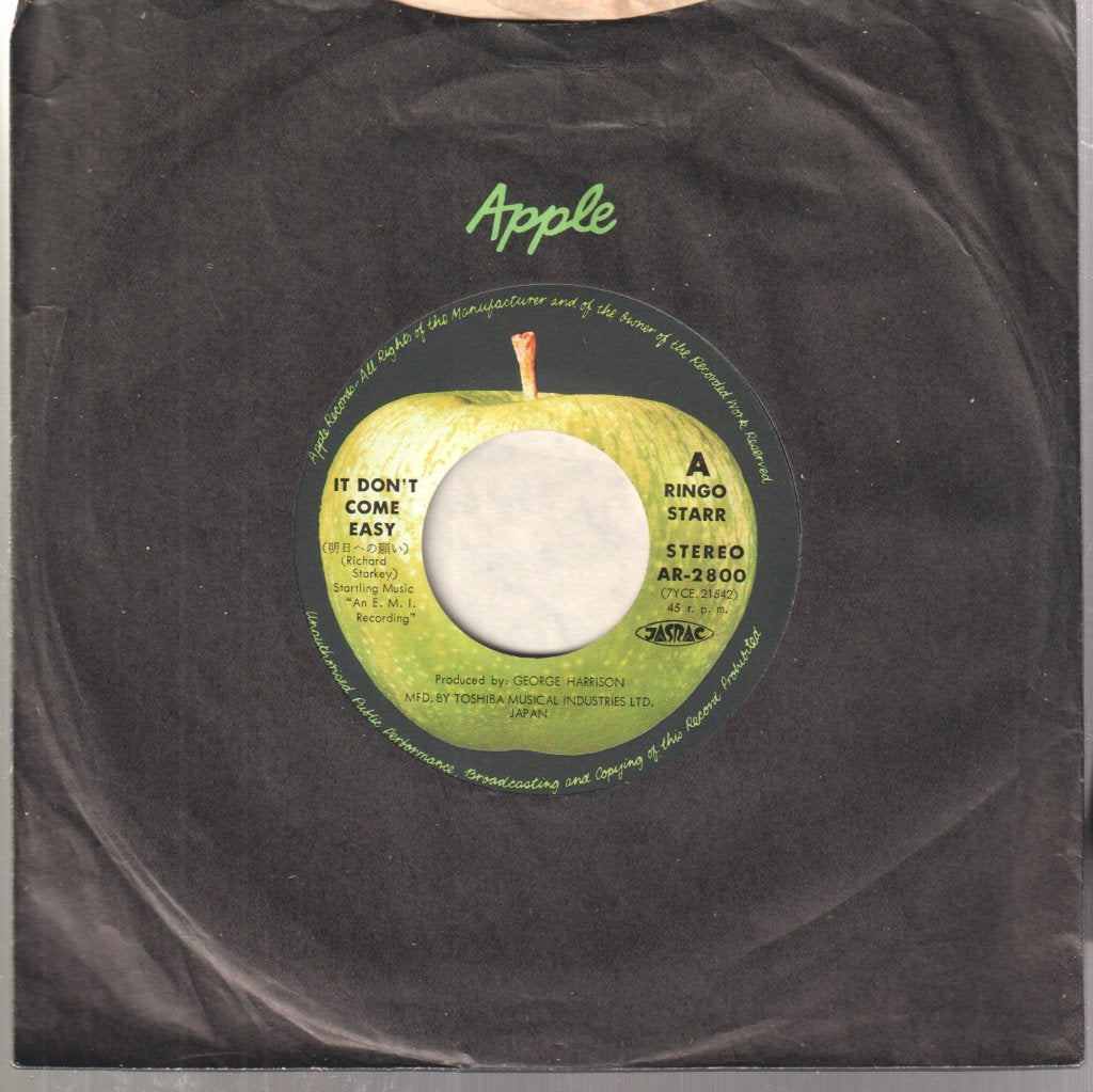 Ringo Starr - It Don't Come Easy / Early 1970 - 7 Inch