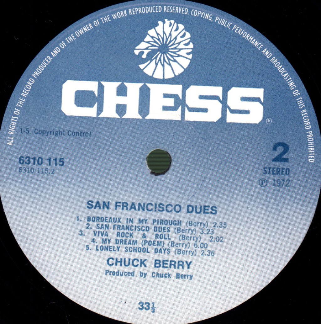 Chuck Berry - San Francisco Dues - Lp