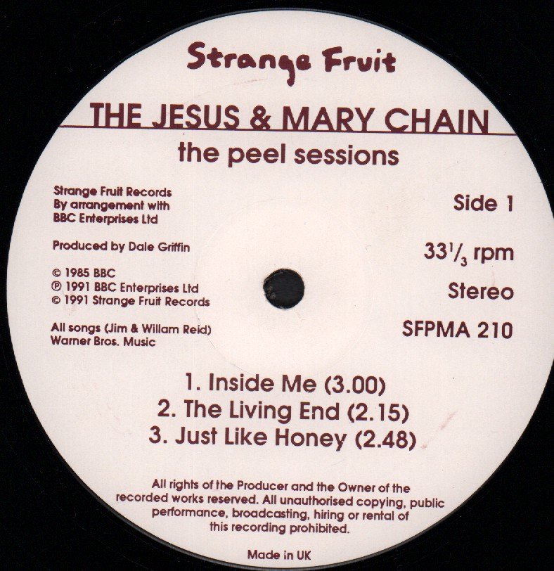 Jesus And Mary Chain - Peel Sessions - Lp
