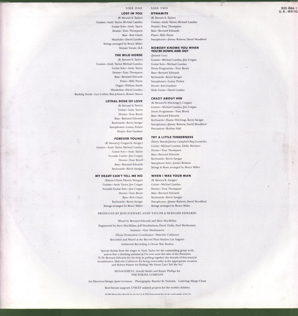 Rod Stewart - Out Of Order - Lp