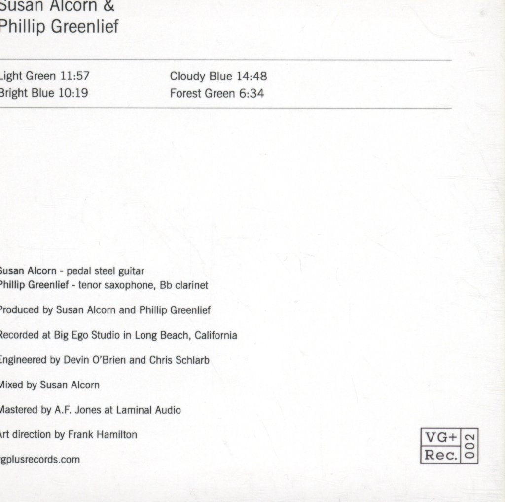 Susan Alcorn, Phillip Greenlief - Prism Mirror Lens - Cd