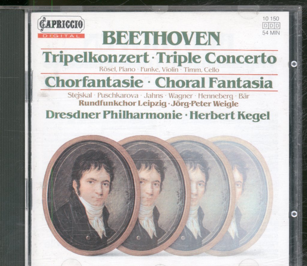 Dresdner Philharmonie • Herbert Kegel - Beethoven - Tripelkonzert - Chorfantasie - Cd