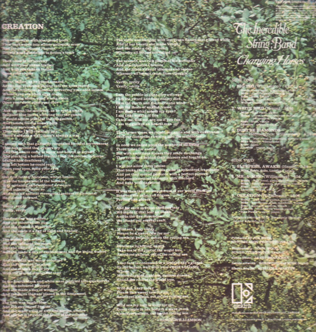 Incredible String Band - Changing Horses - Lp